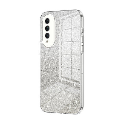 Honor X20 SE Luxurious Electroplated Gradient Glitter Powder Case - Enhanced Lens Protection