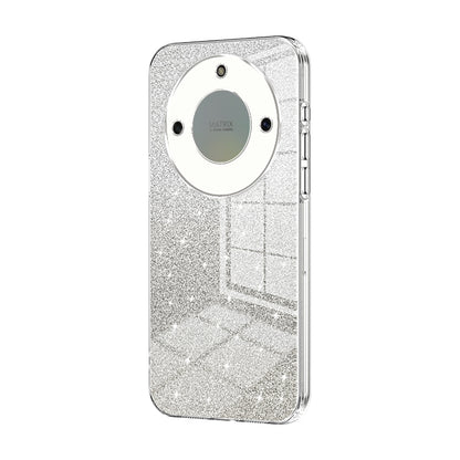 Honor X40 5G Luxurious Electroplated Gradient Glitter Powder Case - Enhanced Lens Protection