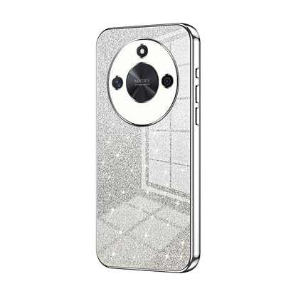 Honor X50 Luxurious Electroplated Gradient Glitter Powder Case - Enhanced Lens Protection