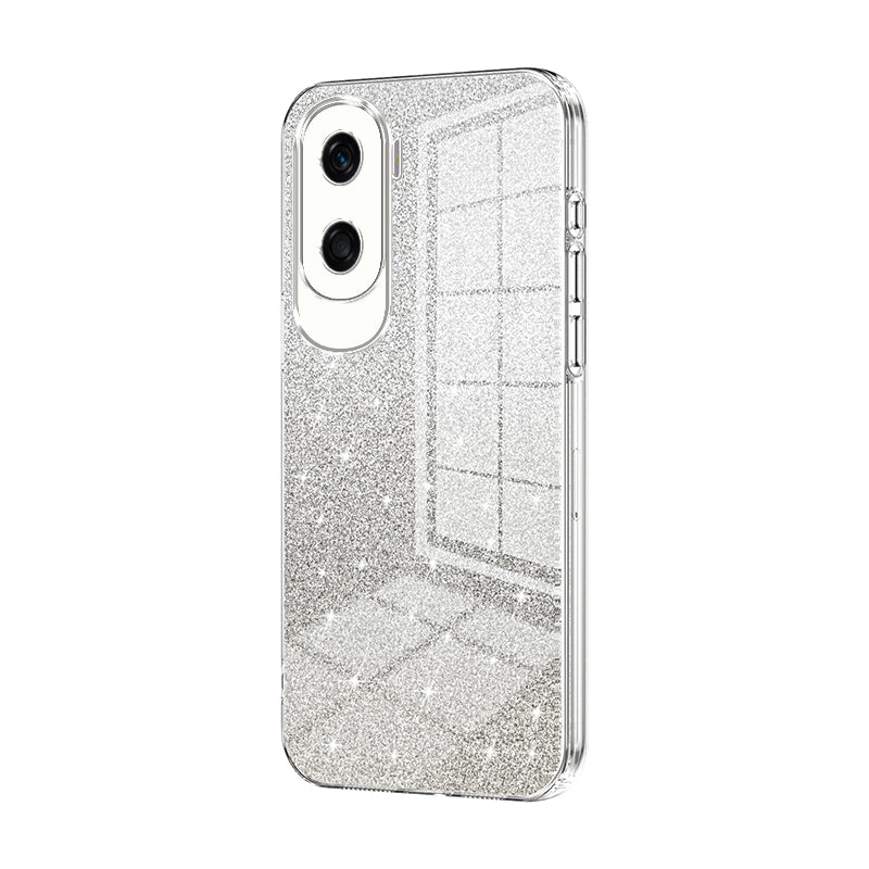 Honor 90 Lite Luxurious Electroplated Gradient Glitter Powder Case - Enhanced Lens Protection