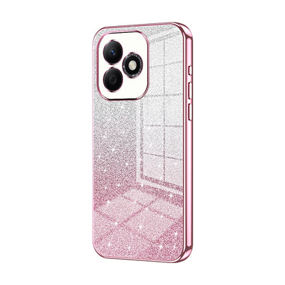 Honor X60i Luxurious Electroplated Gradient Glitter Powder Case - Enhanced Lens Protection