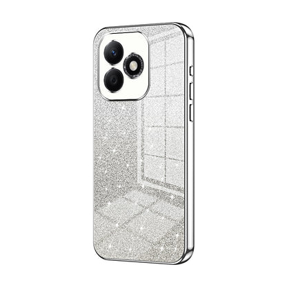 Honor X60i Luxurious Electroplated Gradient Glitter Powder Case - Enhanced Lens Protection