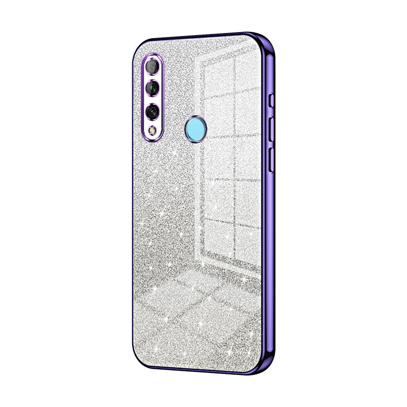 Huawei P Smart Z Luxurious Electroplated Gradient Glitter Powder Case - Enhanced Lens Protection