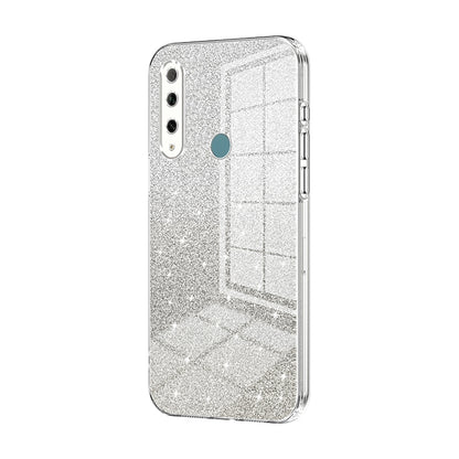 Huawei Enjoy 10 Plus Luxurious Electroplated Gradient Glitter Powder Case - Enhanced Lens Protection