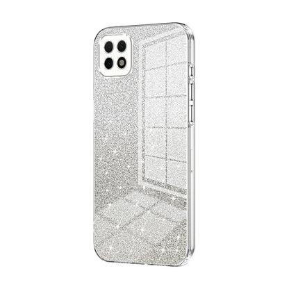 Huawei Enjoy 20 Luxurious Electroplated Gradient Glitter Powder Case - Enhanced Lens Protection