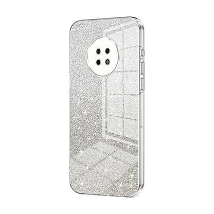 Huawei Enjoy 20 Plus Luxurious Electroplated Gradient Glitter Powder Case - Enhanced Lens Protection