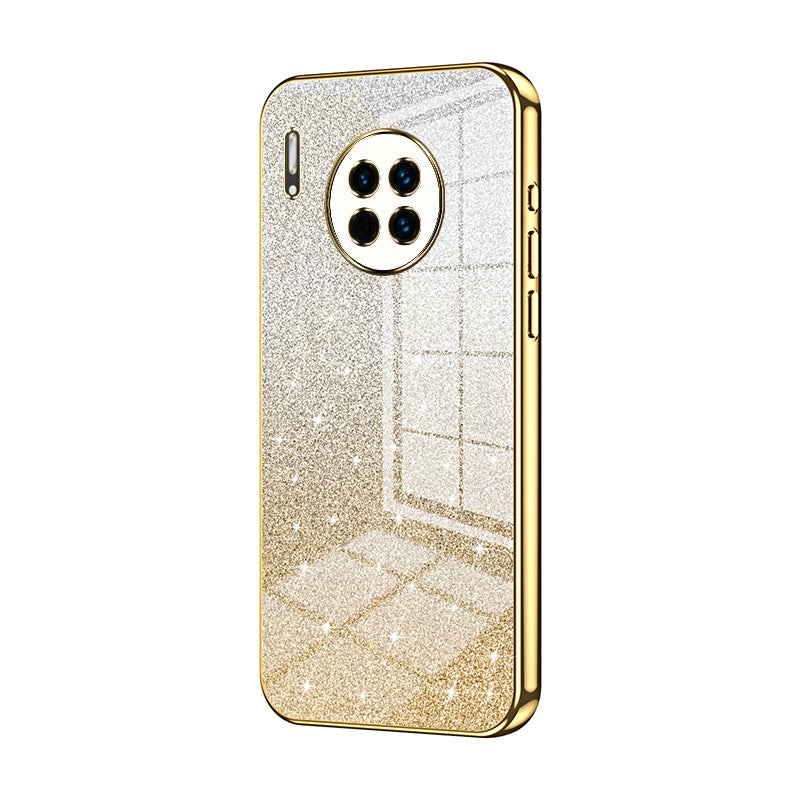 Huawei Mate 30 Luxurious Electroplated Gradient Glitter Powder Case - Enhanced Lens Protection