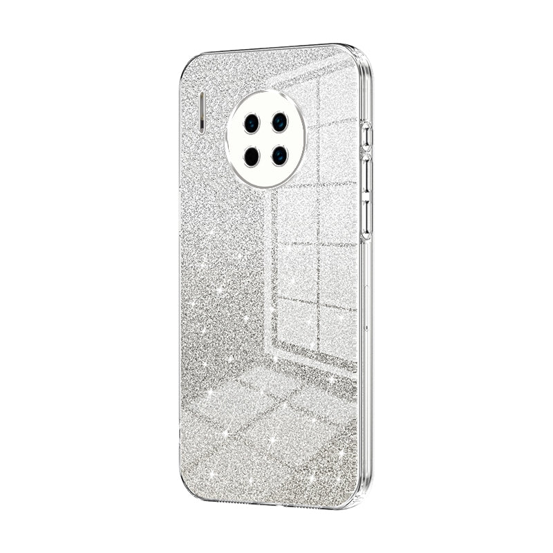 Huawei Mate 30 Luxurious Electroplated Gradient Glitter Powder Case - Enhanced Lens Protection