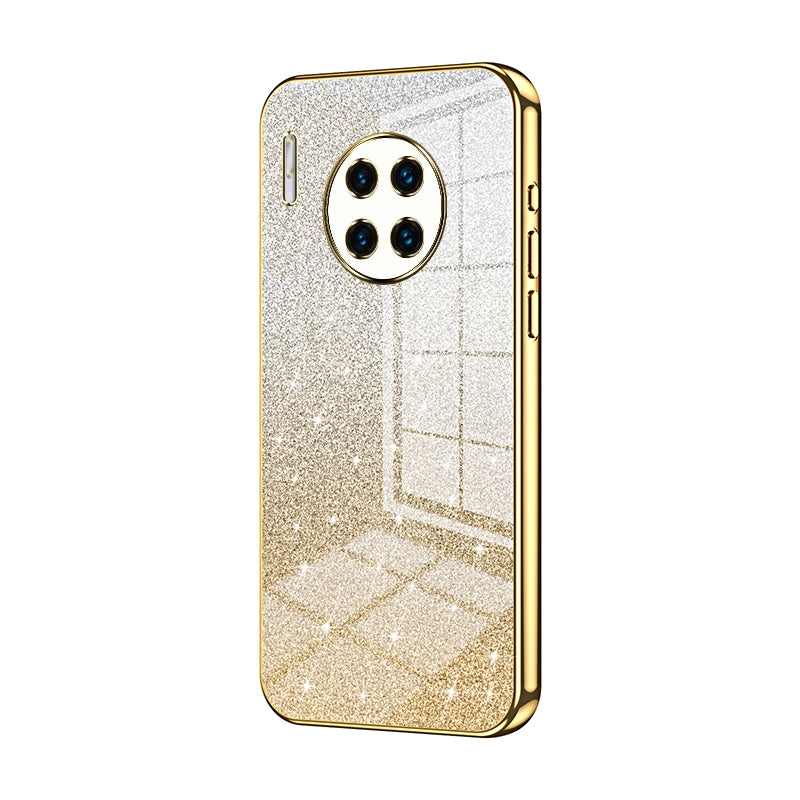 Huawei Mate 30 Pro Luxurious Electroplated Gradient Glitter Powder Case - Enhanced Lens Protection