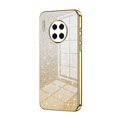 Huawei Mate 30 Pro Luxurious Electroplated Gradient Glitter Powder Case - Enhanced Lens Protection