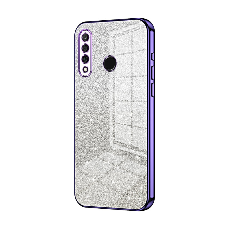 Huawei Nova 4e Luxurious Electroplated Gradient Glitter Powder Case - Enhanced Lens Protection