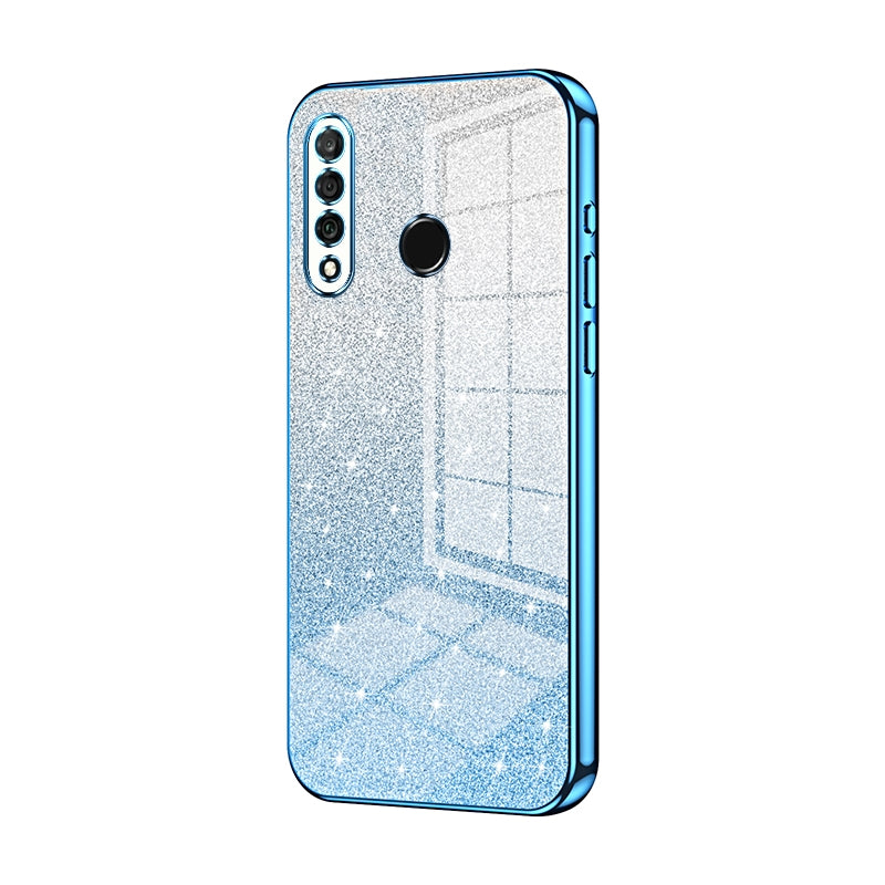 Huawei Nova 4e Luxurious Electroplated Gradient Glitter Powder Case - Enhanced Lens Protection