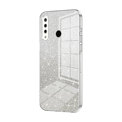 Huawei Nova 4e Luxurious Electroplated Gradient Glitter Powder Case - Enhanced Lens Protection