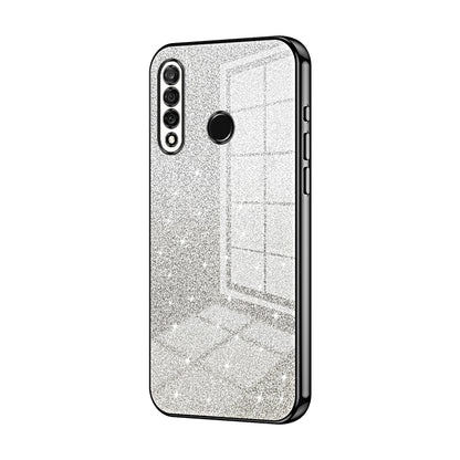 Huawei Nova 4e Luxurious Electroplated Gradient Glitter Powder Case - Enhanced Lens Protection