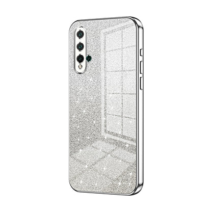 Huawei Nova 5 Luxurious Electroplated Gradient Glitter Powder Case - Enhanced Lens Protection