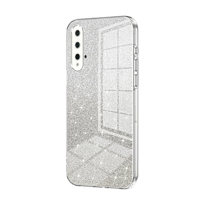 Huawei Nova 5 Pro Luxurious Electroplated Gradient Glitter Powder Case - Enhanced Lens Protection