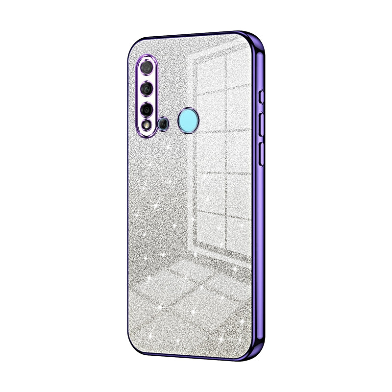 Huawei P20 lite 2019 Luxurious Electroplated Gradient Glitter Powder Case - Enhanced Lens Protection