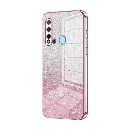 Huawei P20 lite 2019 Luxurious Electroplated Gradient Glitter Powder Case - Enhanced Lens Protection