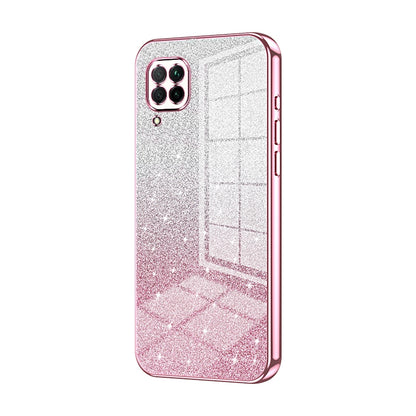 Huawei Nova 6 SE Luxurious Electroplated Gradient Glitter Powder Case - Enhanced Lens Protection