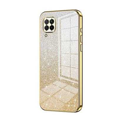 Huawei Nova 6 SE Luxurious Electroplated Gradient Glitter Powder Case - Enhanced Lens Protection