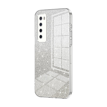 Huawei Nova 7 Luxurious Electroplated Gradient Glitter Powder Case - Enhanced Lens Protection