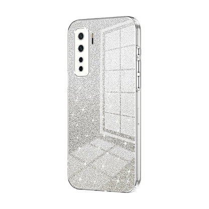 Huawei P40 lite 5G Luxurious Electroplated Gradient Glitter Powder Case - Enhanced Lens Protection