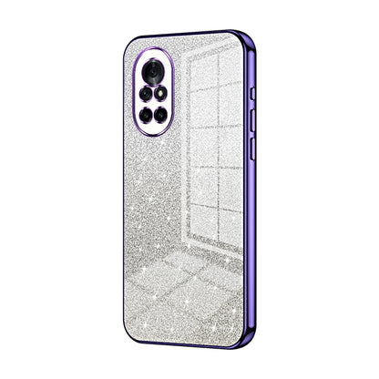 Huawei Nova 8 5G Luxurious Electroplated Gradient Glitter Powder Case - Enhanced Lens Protection