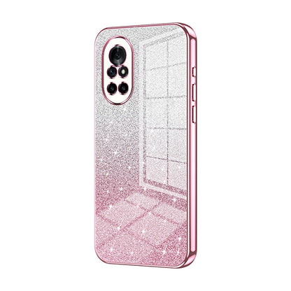 Huawei Nova 8 4G Luxurious Electroplated Gradient Glitter Powder Case - Enhanced Lens Protection