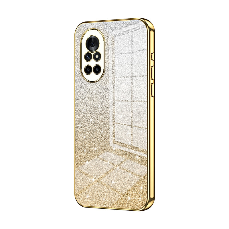 Huawei Nova 8 4G Luxurious Electroplated Gradient Glitter Powder Case - Enhanced Lens Protection