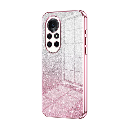 Huawei Nova 8 Pro Luxurious Electroplated Gradient Glitter Powder Case - Enhanced Lens Protection