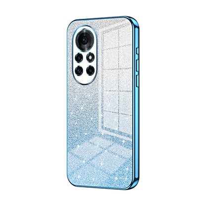 Huawei Nova 8 Pro Luxurious Electroplated Gradient Glitter Powder Case - Enhanced Lens Protection