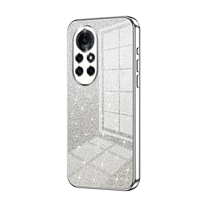 Huawei Nova 8 Pro Luxurious Electroplated Gradient Glitter Powder Case - Enhanced Lens Protection