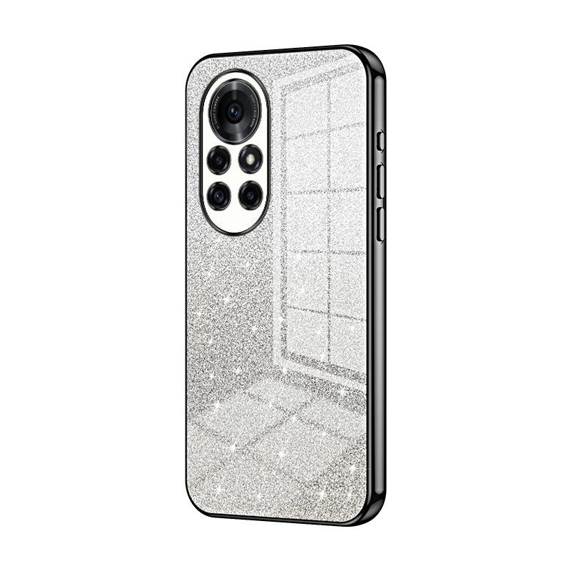 Huawei Nova 8 Pro Luxurious Electroplated Gradient Glitter Powder Case - Enhanced Lens Protection