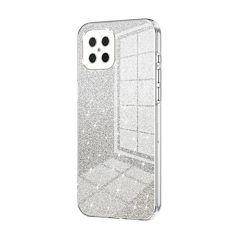 Huawei Nova 8 SE Luxurious Electroplated Gradient Glitter Powder Case - Enhanced Lens Protection