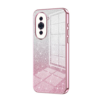 Huawei Nova 10 Luxurious Electroplated Gradient Glitter Powder Case - Enhanced Lens Protection