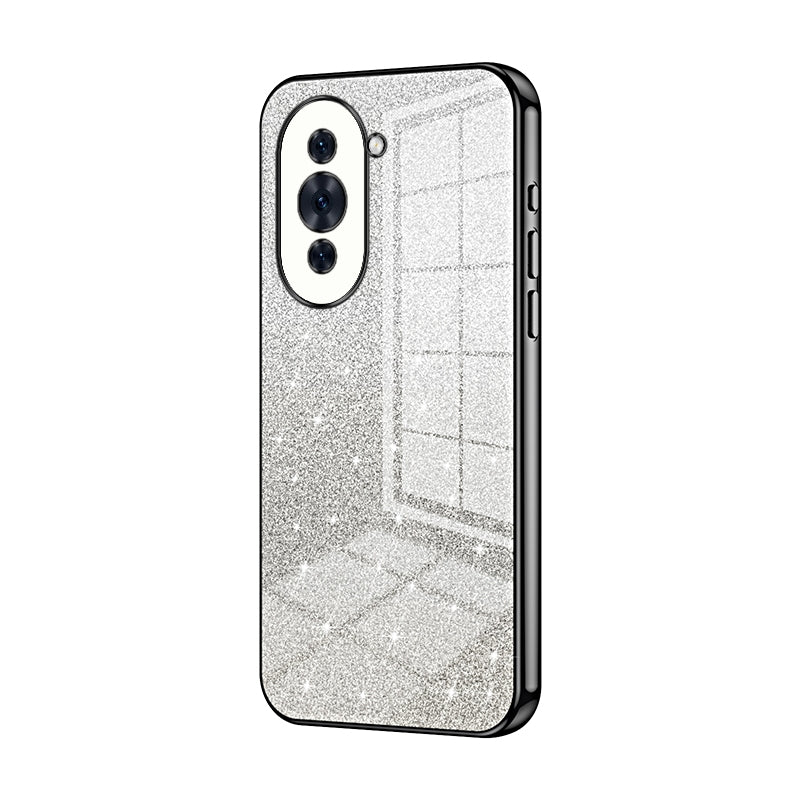 Huawei Nova 10 Luxurious Electroplated Gradient Glitter Powder Case - Enhanced Lens Protection