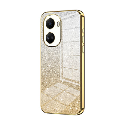 Huawei Nova 10 SE Luxurious Electroplated Gradient Glitter Powder Case - Enhanced Lens Protection