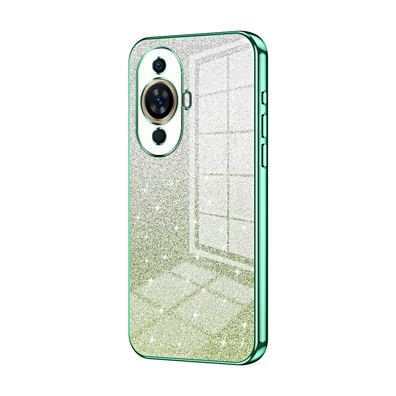 Huawei Nova 11 Luxurious Electroplated Gradient Glitter Powder Case - Enhanced Lens Protection