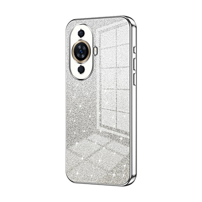 Huawei Nova 11 Luxurious Electroplated Gradient Glitter Powder Case - Enhanced Lens Protection