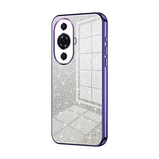 Huawei Nova 11 Pro Luxurious Electroplated Gradient Glitter Powder Case - Enhanced Lens Protection