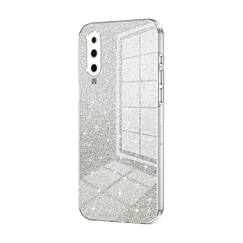 Huawei P30 Luxurious Electroplated Gradient Glitter Powder Case - Enhanced Lens Protection