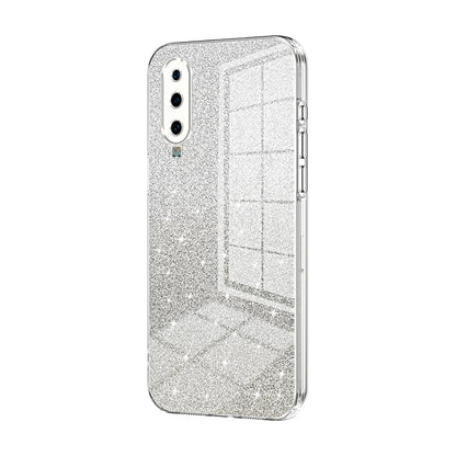 Huawei P30 Luxurious Electroplated Gradient Glitter Powder Case - Enhanced Lens Protection