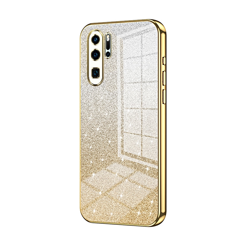 Huawei P30 Pro Luxurious Electroplated Gradient Glitter Powder Case - Enhanced Lens Protection