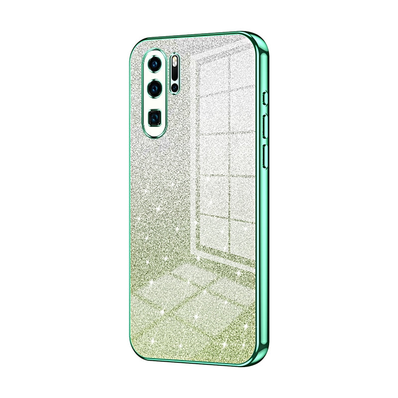 Huawei P30 Pro Luxurious Electroplated Gradient Glitter Powder Case - Enhanced Lens Protection