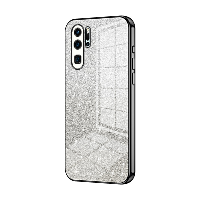 Huawei P30 Pro Luxurious Electroplated Gradient Glitter Powder Case - Enhanced Lens Protection