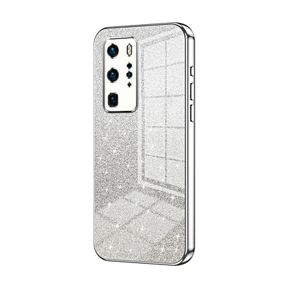 Huawei P40 Pro Luxurious Electroplated Gradient Glitter Powder Case - Enhanced Lens Protection