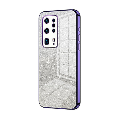 Huawei P40 Pro+ Luxurious Electroplated Gradient Glitter Powder Case - Enhanced Lens Protection