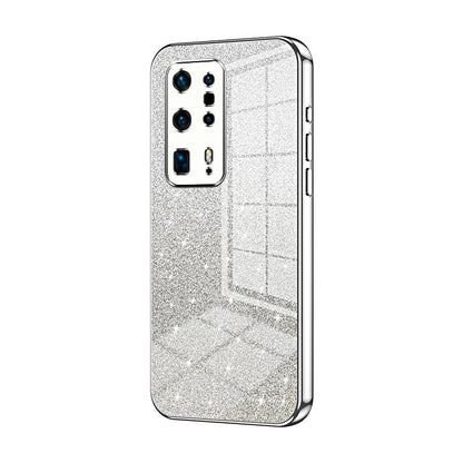 Huawei P40 Pro+ Luxurious Electroplated Gradient Glitter Powder Case - Enhanced Lens Protection