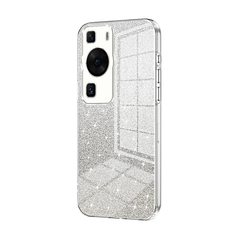 Huawei P60 Luxurious Electroplated Gradient Glitter Powder Case - Enhanced Lens Protection