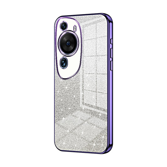 Huawei P60 Art Luxurious Electroplated Gradient Glitter Powder Case - Enhanced Lens Protection